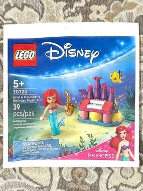 4/$20 Lego Disney Ariel & Flounder’s Birthday Music Fun #30720 Building Kit Bag